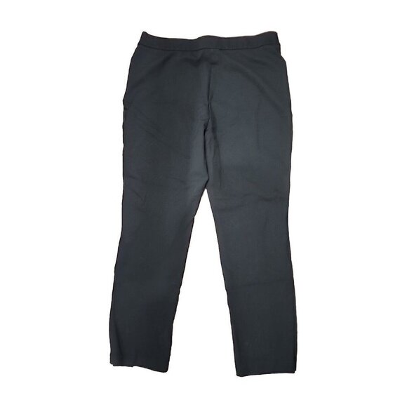 Ava & Viv Pants Womens Black High Rise Comfort Waist Kick Pleat Stretch 37"W  1X - Picture 4 of 6